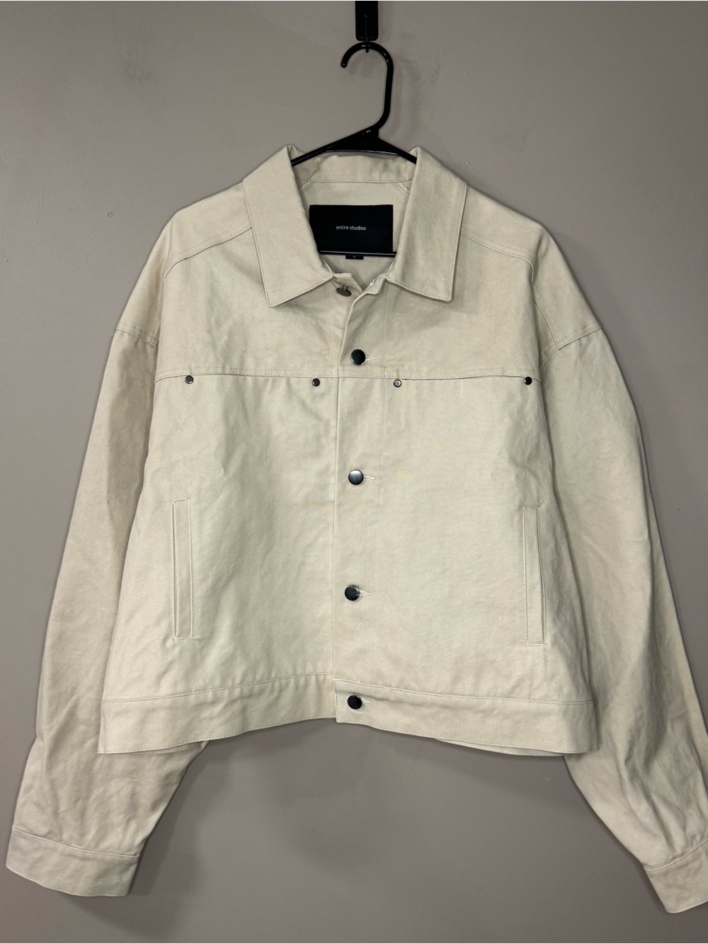Entire Studios Workwear Cropped Cotton-Canvas Jacket